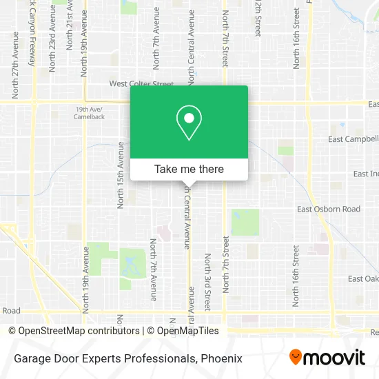 Garage Door Experts Professionals map