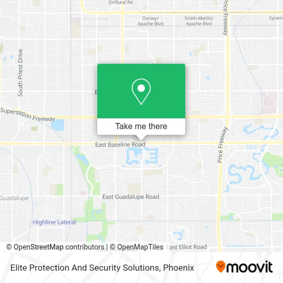 Elite Protection And Security Solutions map