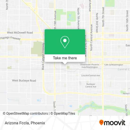 Arizona Fccla map
