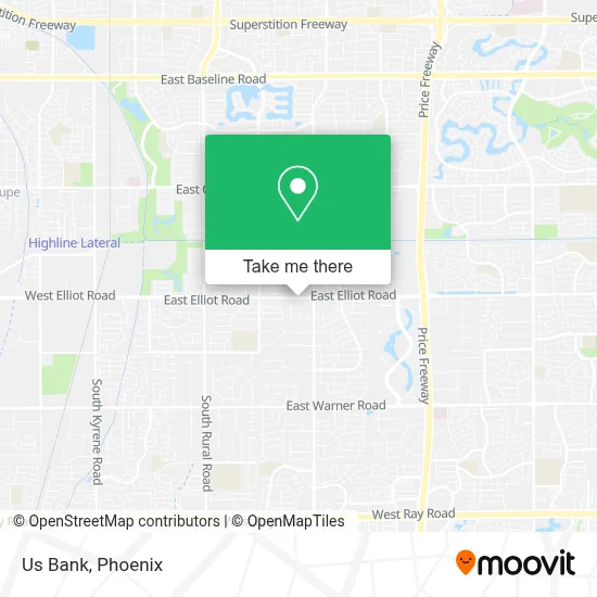 Us Bank map
