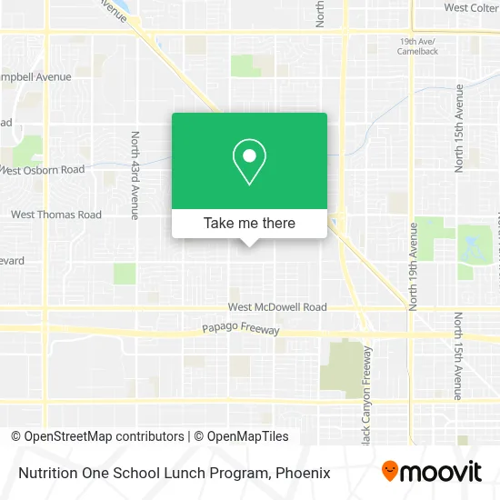 Nutrition One School Lunch Program map