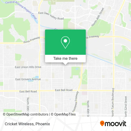 Cricket Wireless map