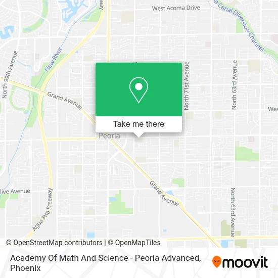 Academy Of Math And Science - Peoria Advanced map