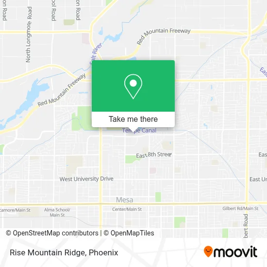 Rise Mountain Ridge map