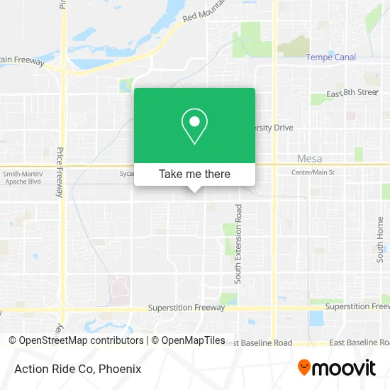 Action Ride Co map