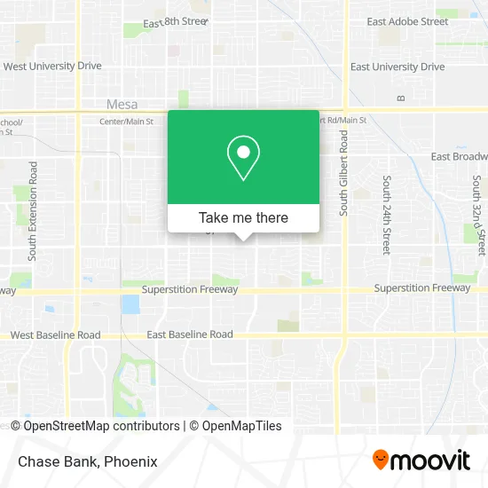 Chase Bank map