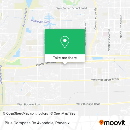 Blue Compass Rv Avondale map