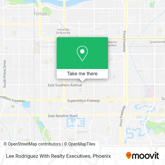 Lee Rodriguez With Realty Executives map