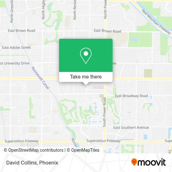 David Collins map