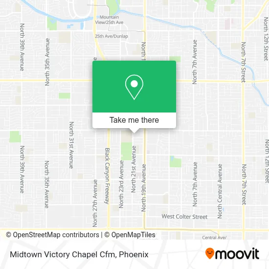 Midtown Victory Chapel Cfm map