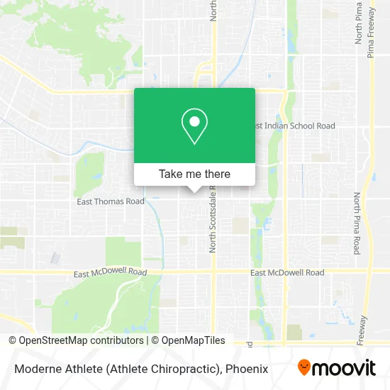 Moderne Athlete (Athlete Chiropractic) map