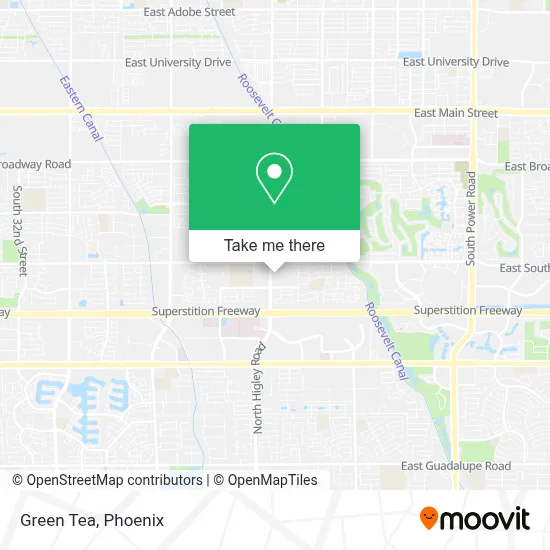 Green Tea map