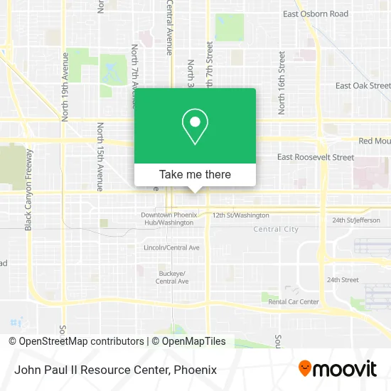 John Paul II Resource Center map