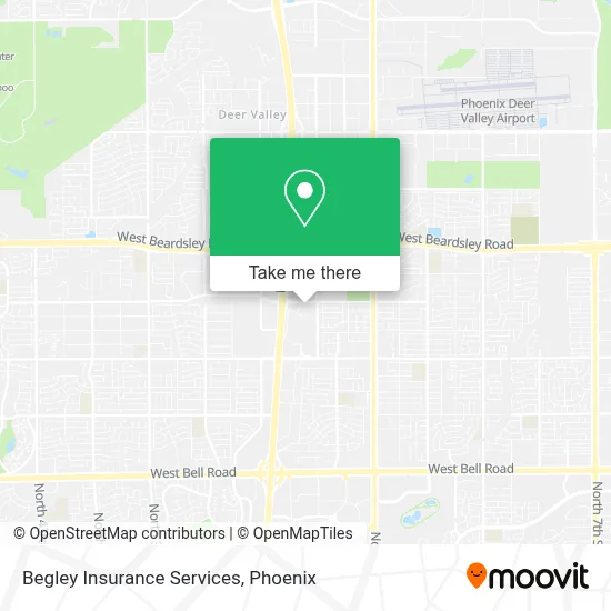 Begley Insurance Services map