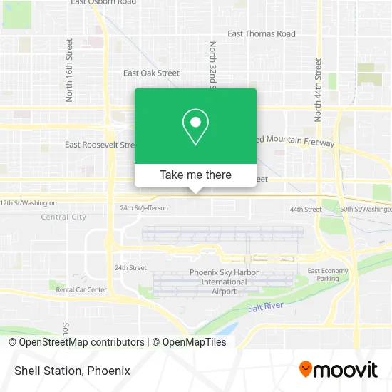 Shell Station map