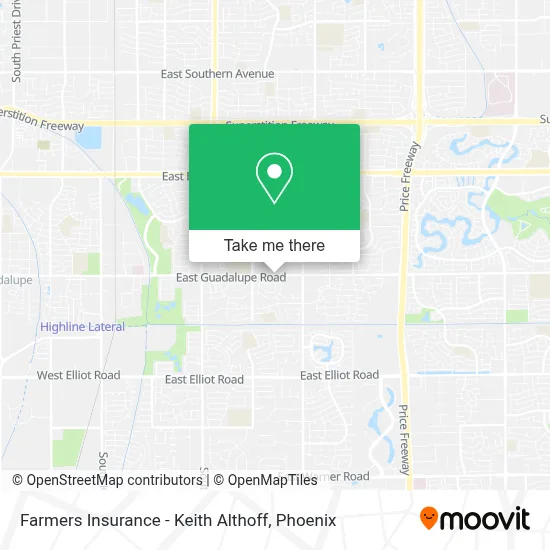 Farmers Insurance - Keith Althoff map