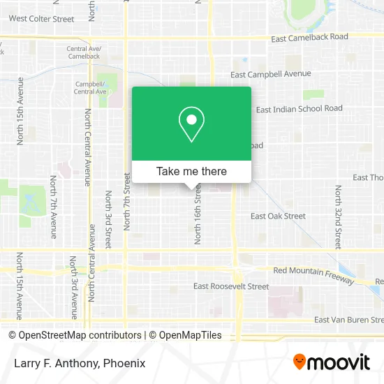 Larry F. Anthony map