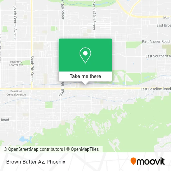 Brown Butter Az map
