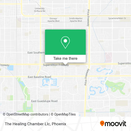 The Healing Chamber Llc map
