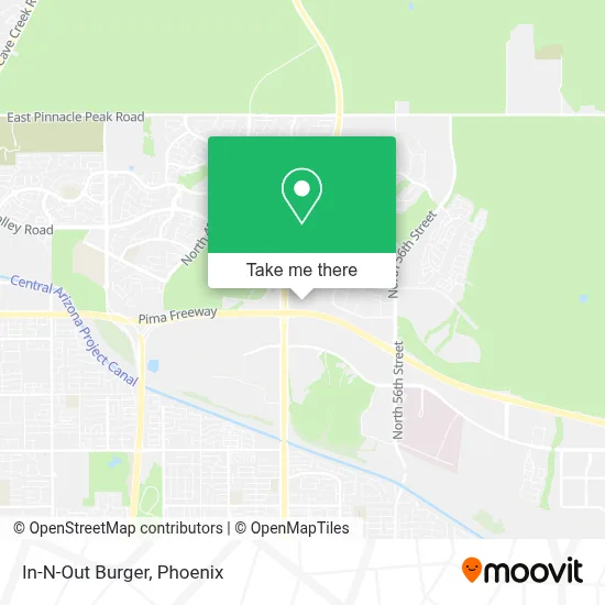 In-N-Out Burger map