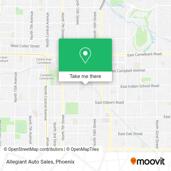 Allegiant Auto Sales map