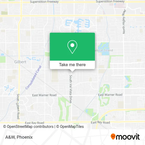 A&W map
