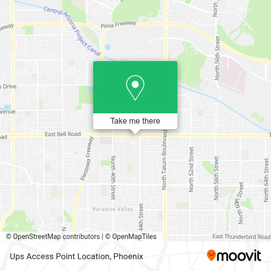 Ups Access Point Location map