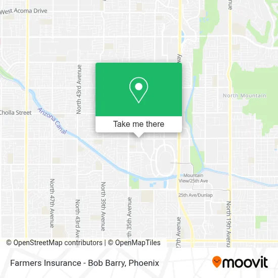 Farmers Insurance - Bob Barry map