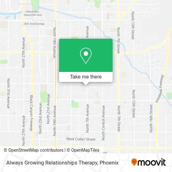 Always Growing Relationships Therapy map