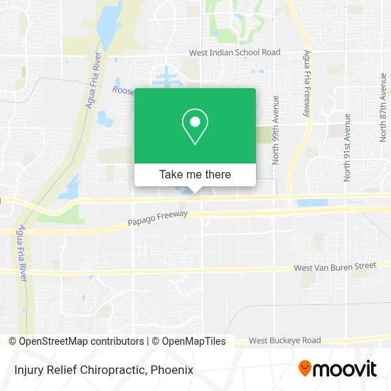 Injury Relief Chiropractic map