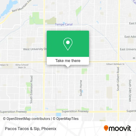 Pacos Tacos & Sip map