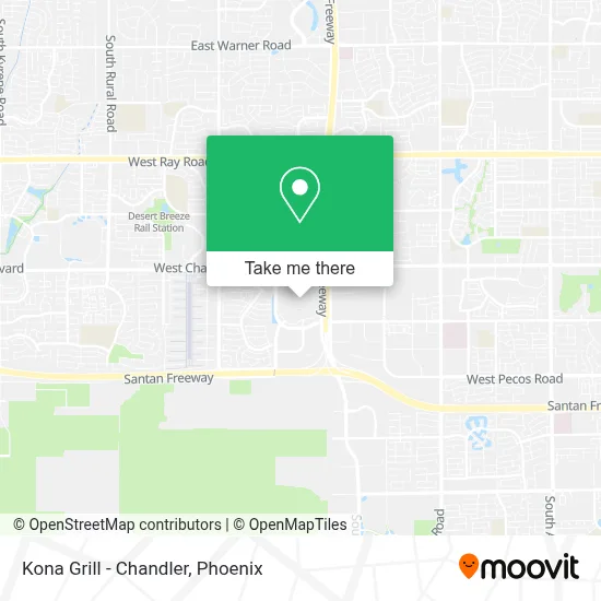 Kona Grill - Chandler map