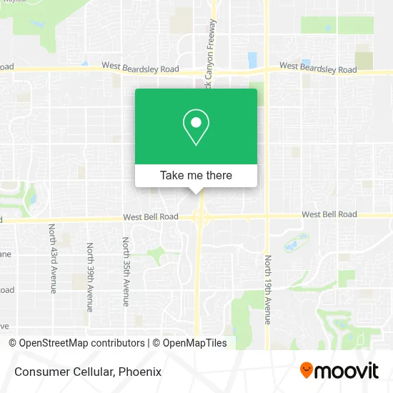 Consumer Cellular map