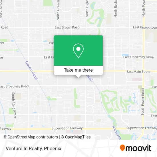 Venture In Realty map