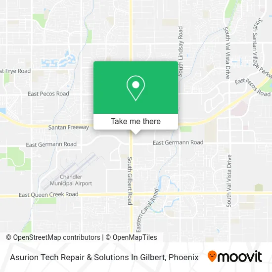 Asurion Tech Repair & Solutions In Gilbert map