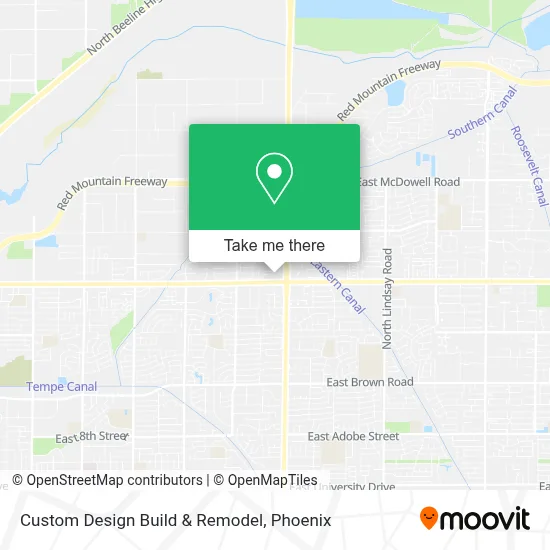 Custom Design Build & Remodel map