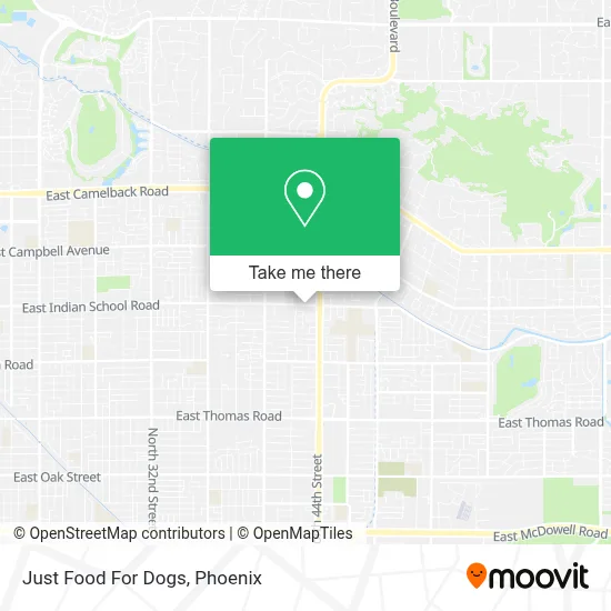 Just Food For Dogs map