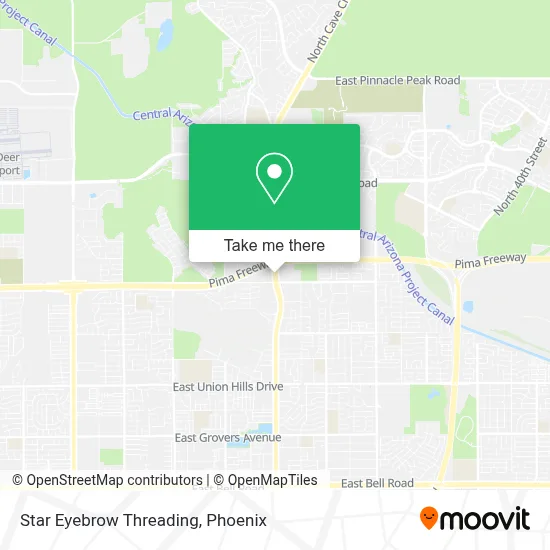 Star Eyebrow Threading map
