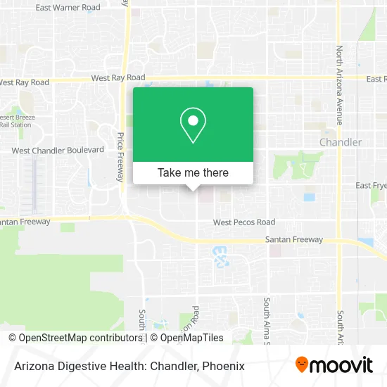 Arizona Digestive Health: Chandler map