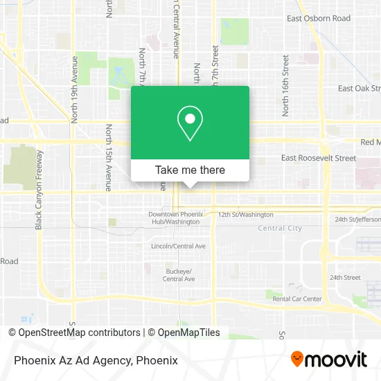 Phoenix Az Ad Agency map