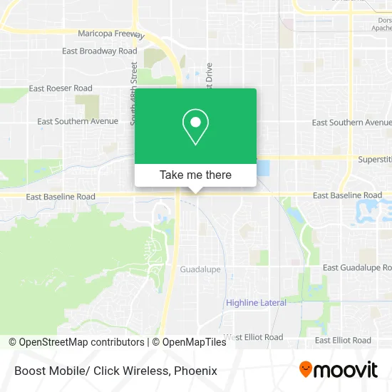 Boost Mobile/ Click Wireless map