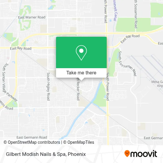 Gilbert Modish Nails & Spa map