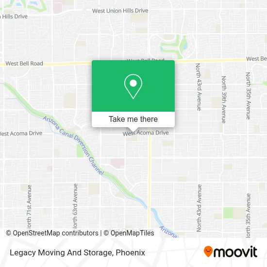 Legacy Moving And Storage map