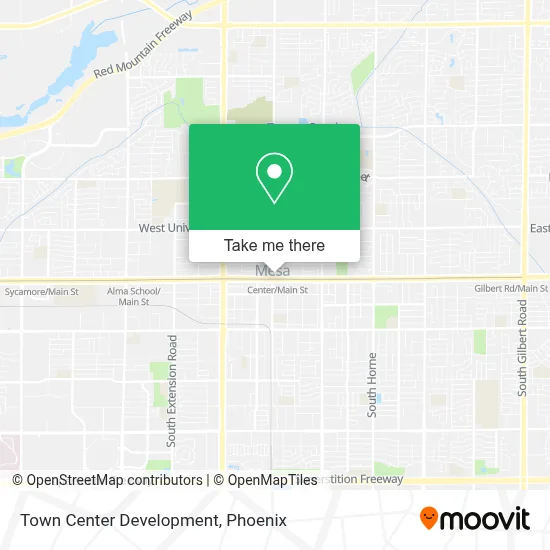 Town Center Development map