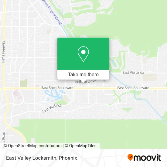 East Valley Locksmith map