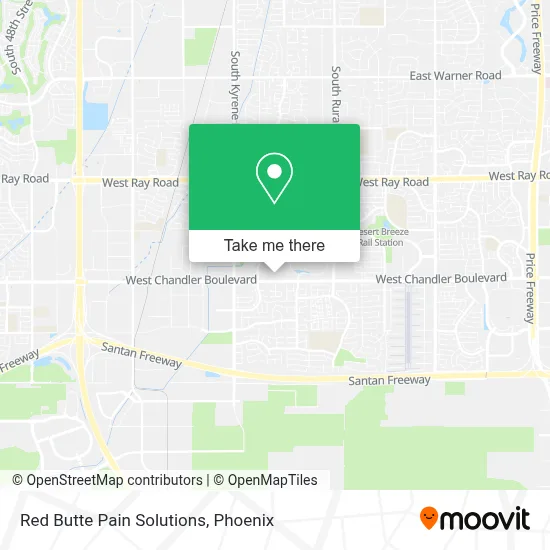 Red Butte Pain Solutions map