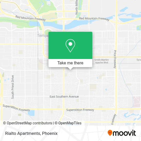 Rialto Apartments map