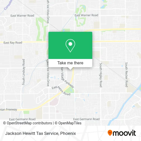 Jackson Hewitt Tax Service map