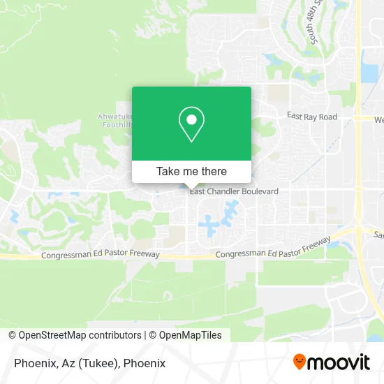 Phoenix, Az (Tukee) map