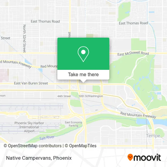Native Campervans map